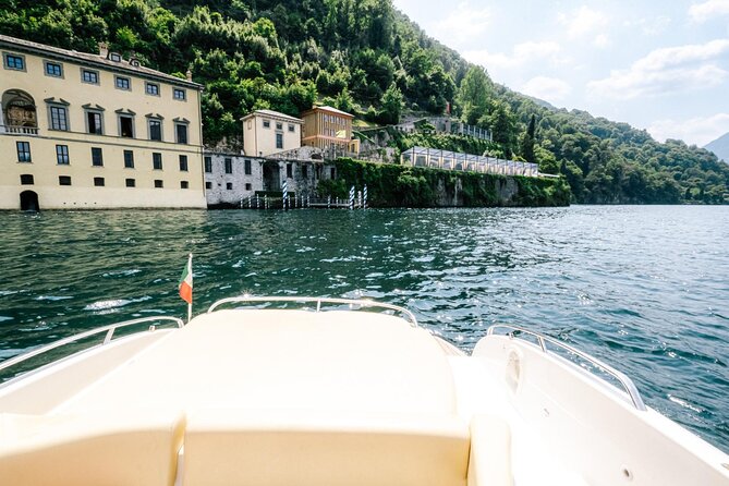 3 Hours Private Cruise on Lake Como Motorboat Cranchi - Stop 1: Como waterfront and Villa Olmo area