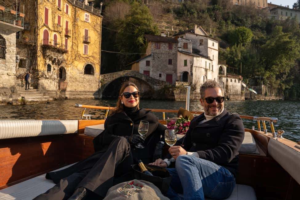 3 or 4 hours Classic Wooden Boat Tour with Prosecco - The 3-hour route: from Como Port toward the first basin’s famous villas