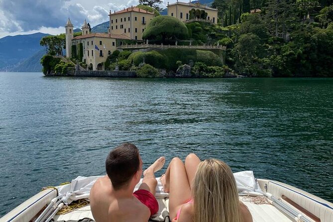 4H Como Lake Cruise drop of Bellagio and Varenna on Mostes Boat - The western shore segment: Villa Olmo, Cernobbio, and Villa Erba