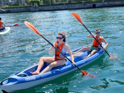Bellagio Lake Como: Kayak Rental - Villa Melzi and Riverside Beach: the northward route with classic Bellagio views