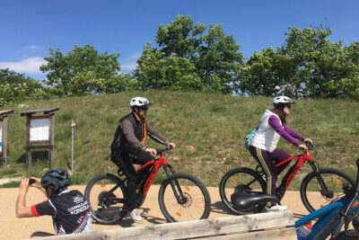 E-Bike Tour with Wine Tasting from Salò - Muscoline’s Giant Bench (No. 118) in Chiaretto pink