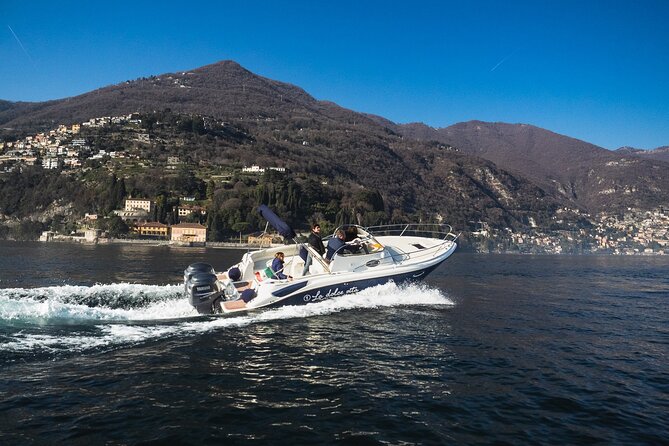 Glamour tour (3 H) speed boat stop in Bellagio - Comacina Island ruins: a quieter pause with a woods walk