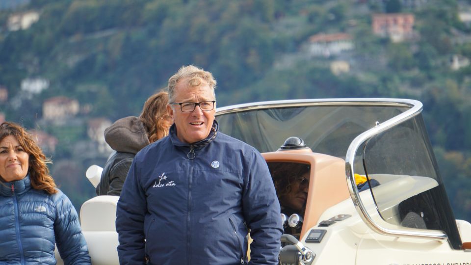 Lake Como: Dreamer Private Tour 1 hour Eolo boat - Clooney-Style Views at Villa Oleandra, Plus Versace at Villa Fontanelle