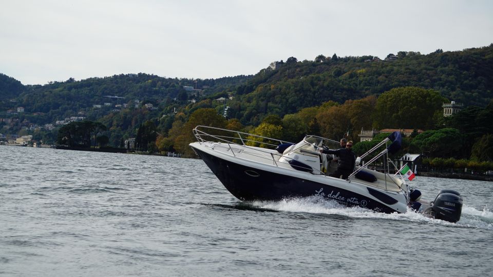 Lake Como: Dreamer Private Tour 1 hour Eolo boat - Back to Como: Villa Olmo and the 1700s Finale