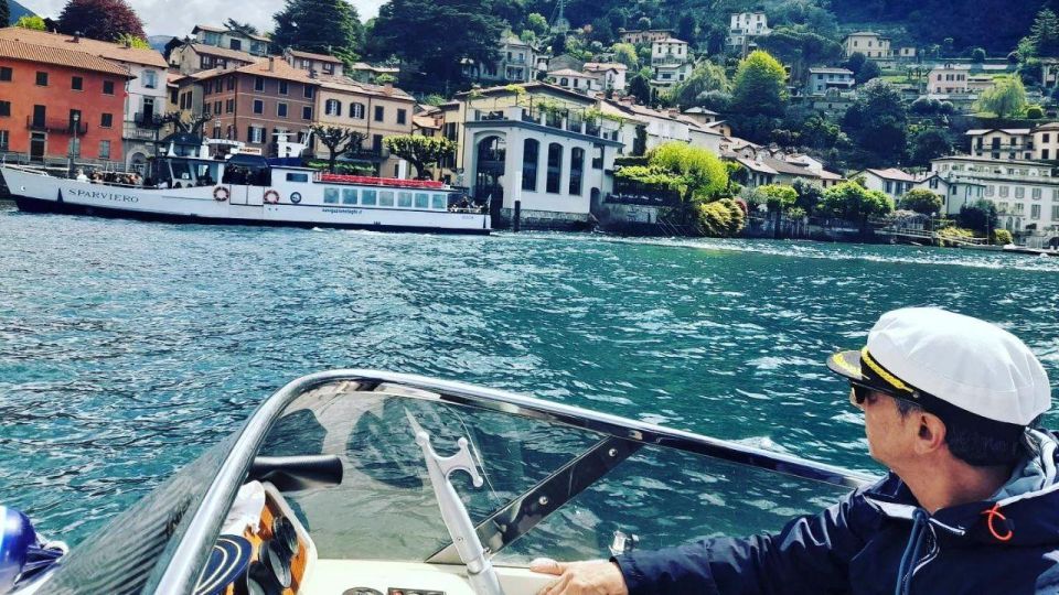 Lake Como: Private Southwest Coast Boat Tour - The Como Guided Stop: Short City Context Without Eating Your Whole Day