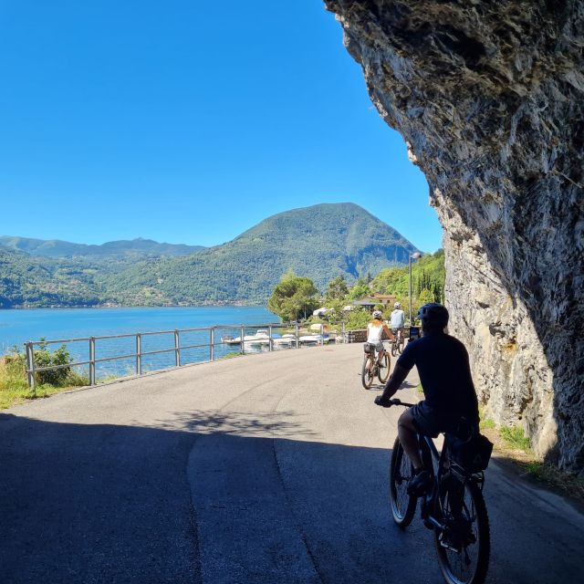 Lake Como to Lake Lugano: E-Bike Three Panoramic Lakes - Lake Lugano shoreline: a beach ride that changes the whole mood