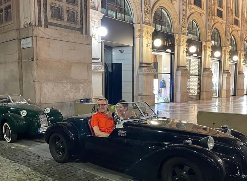 Milan: City Highlights Private Tour by Vintage Car - The route through Milan: luxury, local food, and real districts