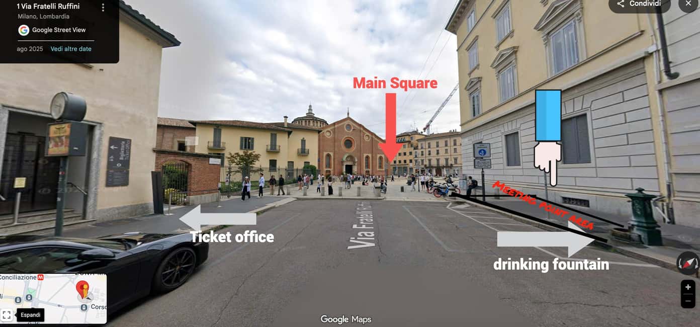 Milan: Last Supper Guided Tour and Entry Ticket - Meeting point at Via Fratelli Ruffini: how not to lose your group