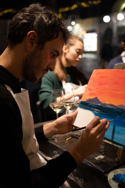 Milan: Paint 'n Sip Class - Italian Wine Flow: reds, whites, and an open formula