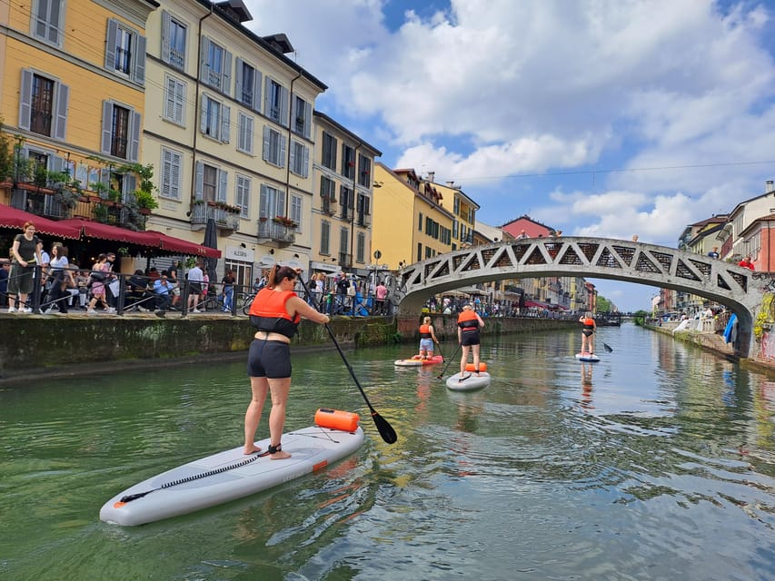 SUPMindfulness on Navigli: wellness experience in Milan - Paddling from the Darsena toward Naviglio Grande