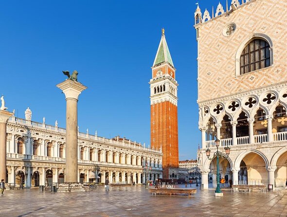 Venice Full-Day private Tour From Milan. Hotel pick up - Palazzo Ducale Exterior and the Bridge of Sighs: A Quick Taste of Venetian Power